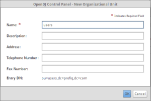 Create new org unit by clicking on Entries -> New Org...